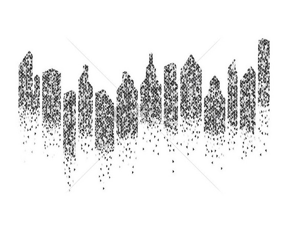 城市建筑抽象背景设计图片