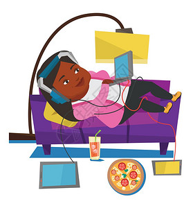 老人躺在床上插画-老人躺在床上卡通-老人感到悲伤举个例子向量在白色