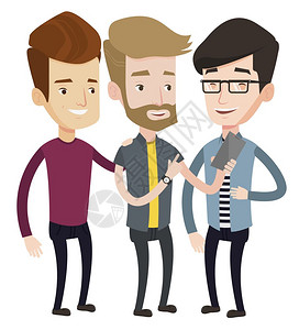 地贴看手机插画_地贴看手机卡通_地贴看手机插图_手绘_板绘_摄图网