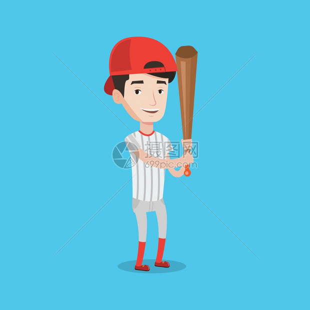 身穿制服的年轻棒球运动员图片