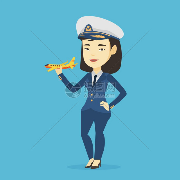 年轻的航空飞行员 插画图片下载-正版图片302173411-摄图网