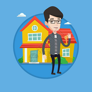 亚洲地产建筑插画_亚洲地产建筑卡通_亚洲地产建筑插图_手绘_板绘_摄