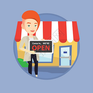 购物微笑插画_购物微笑卡通_购物微笑插图_手绘_板绘_摄图网