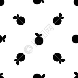 半苹果无缝黑色重复图案卡通矢量元素图片