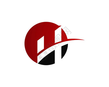 h字母标识模板设计矢量说明图片素材