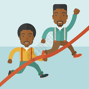 企业文化跑步插画_企业文化跑步卡通_企业文化跑步插图_手绘_板绘_摄