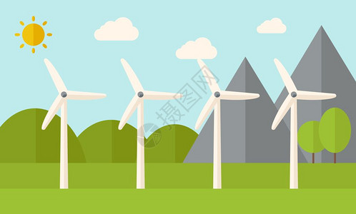 平面构成五月的风插画