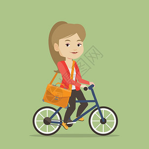 骑自行车的女人图片