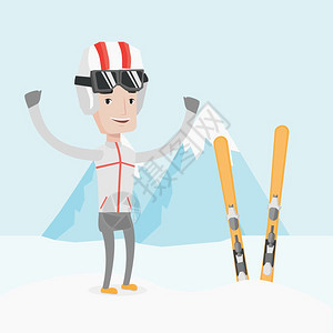 滑雪运动员图片