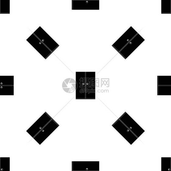 木制衣柜无缝黑色重复图案卡通矢量元素图片