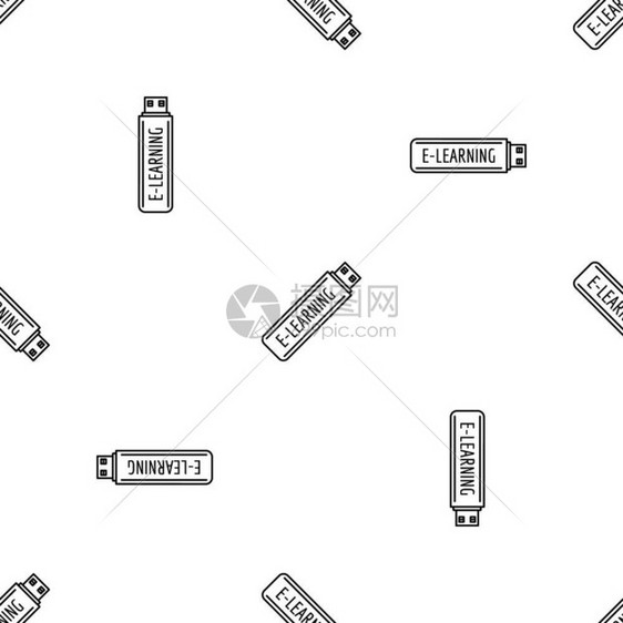 usb模式无缝矢量重复图片