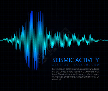 地震频率波图活动矢量抽象科学背景图表地震振动幅图矢量抽象科学背景背景图片