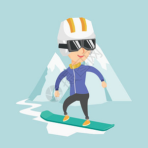 在雪山滑雪的人图片