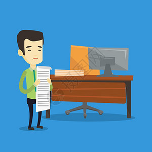 财务人插画_财务人卡通_财务人插图_手绘_板绘_摄图网