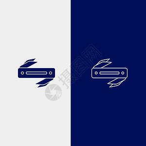 横线logo插画