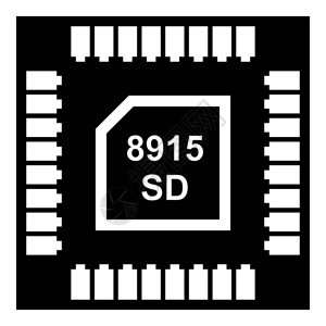 技术微芯片图示简单的网络技术微芯片矢量图示技术微芯片图示简单的黑风格图片