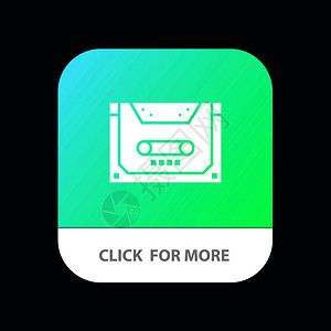 模拟音频磁带紧凑甲板移动应用程序按钮图片