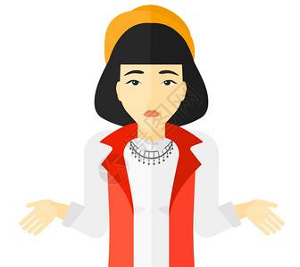 思考问题女性插画_思考问题女性卡通_思考问题女性插图_手绘_板绘_摄