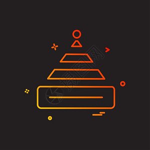 教育制服上限图标设计矢量插画