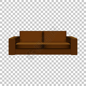 棕色沙发模型格图片