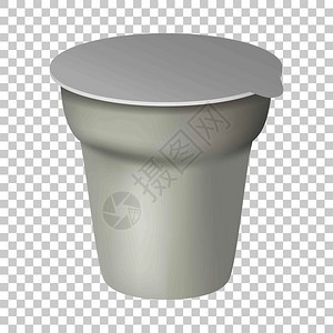 酸奶盒模型现实的酸奶盒矢量模型示例用于透明背景酸奶盒模型现实的风格图片
