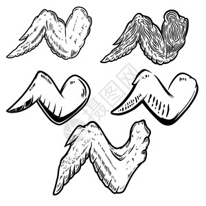 农鸡插画-农鸡卡通-家禽农场工业生产设施与鸡肉自动传送带包装系统