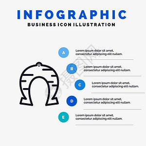 节庆命运马蹄幸有五步插图背景的板形线标图片