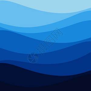 酿造的抽象水波矢量插图设计背景插画