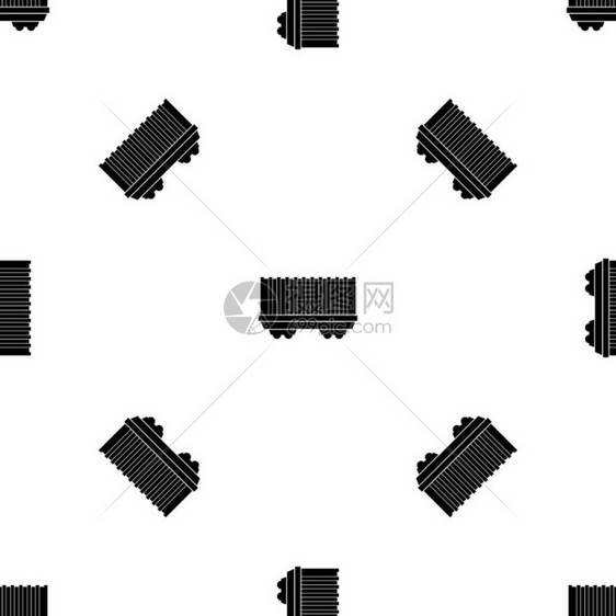 载货车黑色重复矢量几何图图片