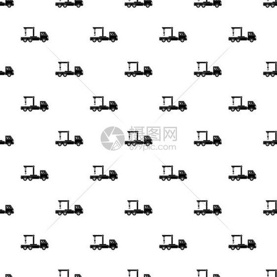 起重卡车载体设计进行重复几何图图片