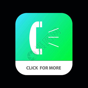 答呼叫客户支持移动应用程序按钮以及机器人和iosglyph版本图片