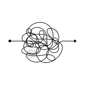 乱七八糟的线条复杂切片路径缠住的刻画矢量路径混杂的艰难过程路径说明缠住的刻画矢量路径图片