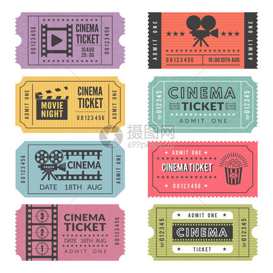 电影票模板图片