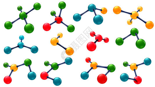 科学实验室分子结构图片