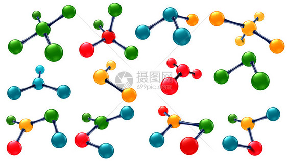 科学实验室分子结构图片