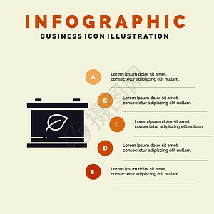 汽车绿色5步演示背景图片