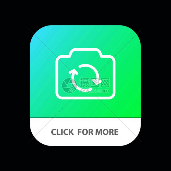 相机刷新移动应用程序按钮图片