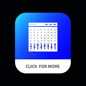 控件制器硬混音移动应用程序按钮以及机器人和iosglyph版本图片