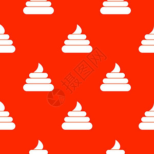 放电任何设计都用橙色以重复无缝的土图案矢量几何解插画