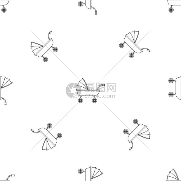 婴儿车型网络设计重复几何图图片
