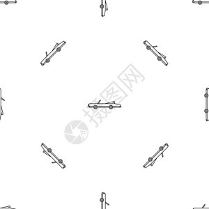 美国汽车无缝矢量重复几何图图片