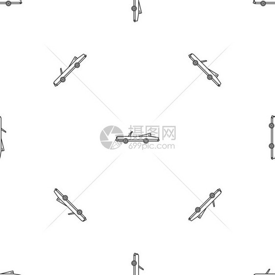美国汽车无缝矢量重复几何图图片