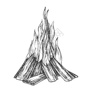 火柴火焰插画_火柴火焰卡通_火柴火焰插图_手绘_板绘_摄图网