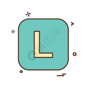 英文字母f的变形插画