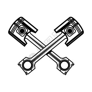 摩托零件插画_摩托零件卡通_摩托零件插图_手绘_板绘_摄图网