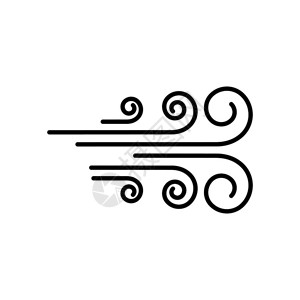 冬天雾插画