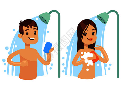 湿水插画-湿水卡通-清洁喷雾插图-摄图网