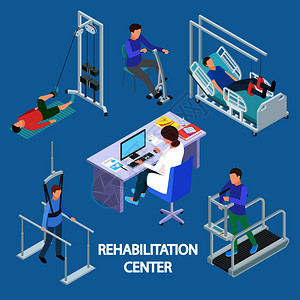 复健活动适合物理疗法异度物理疗法和复健病人媒说明图片