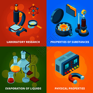 化学测试实验室级学校矢量等概念图化学实验科蒸发和物理特研究示例科学设备化测试实验室级校矢量概念图背景图片