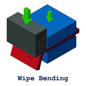 擦去弯曲金属图示等度3d样式图片